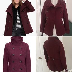 H&M maroon Peacoat